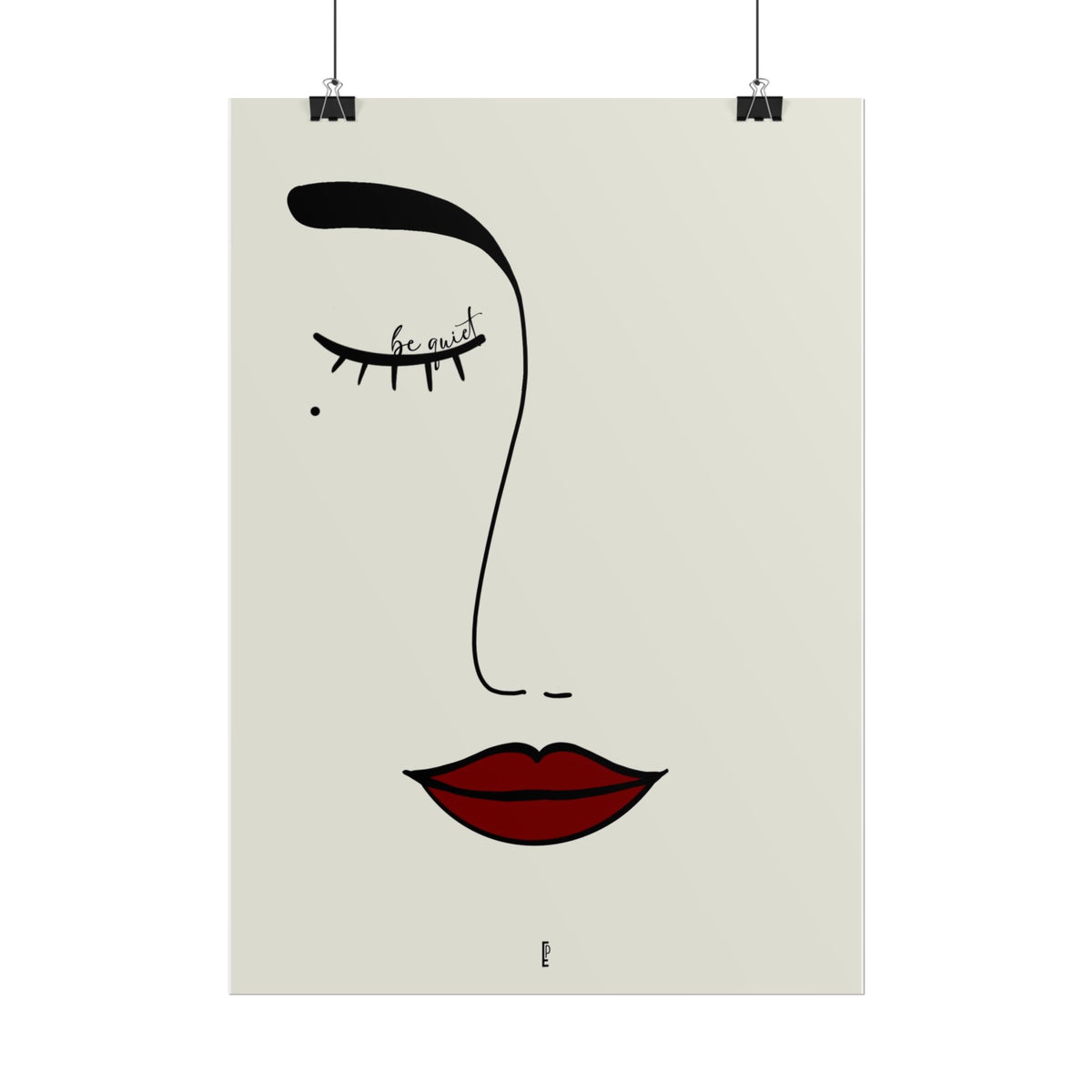 Be quiet - poster