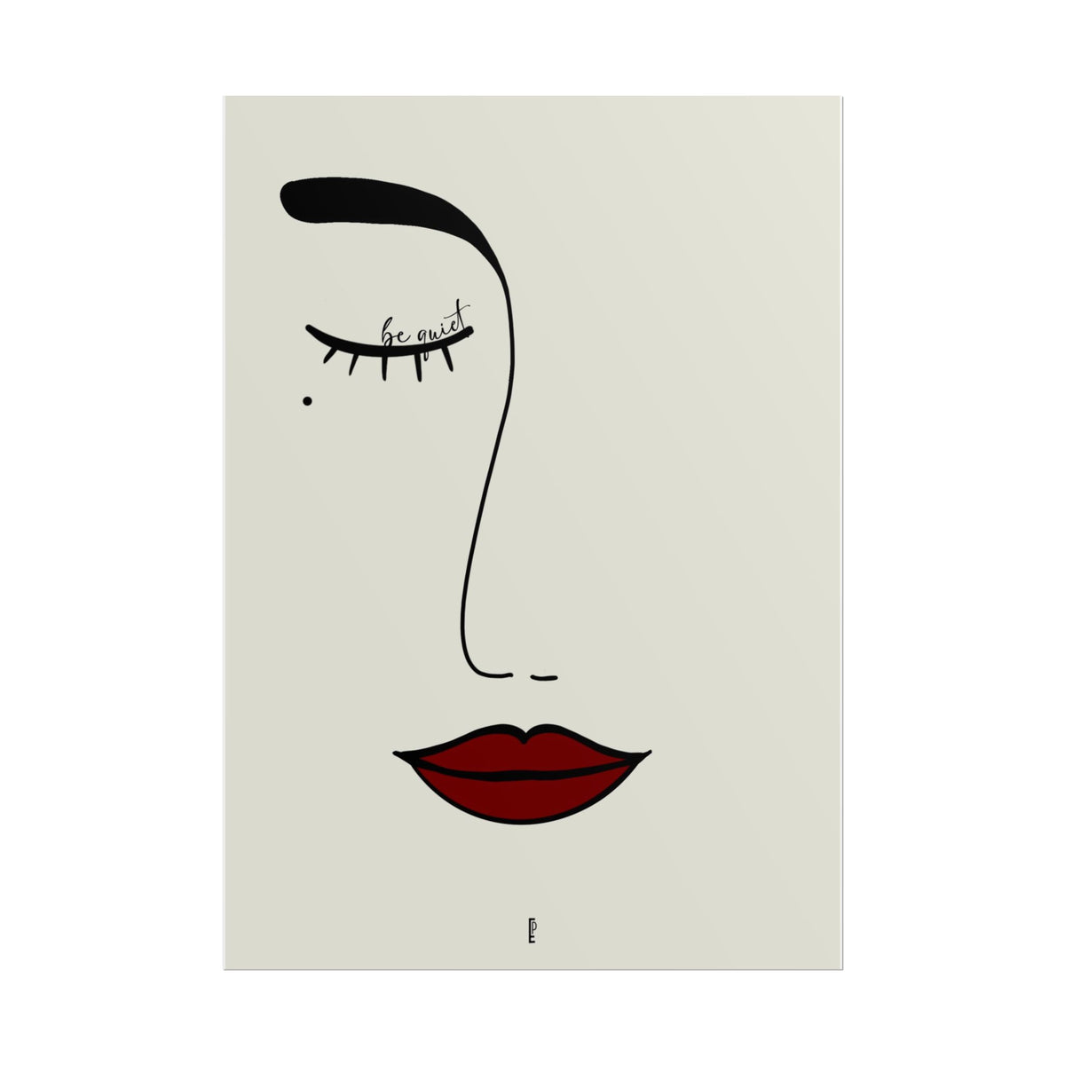Be quiet - poster